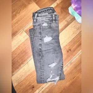 American eagle, size US 00, WOMENS ripped skinny jeans